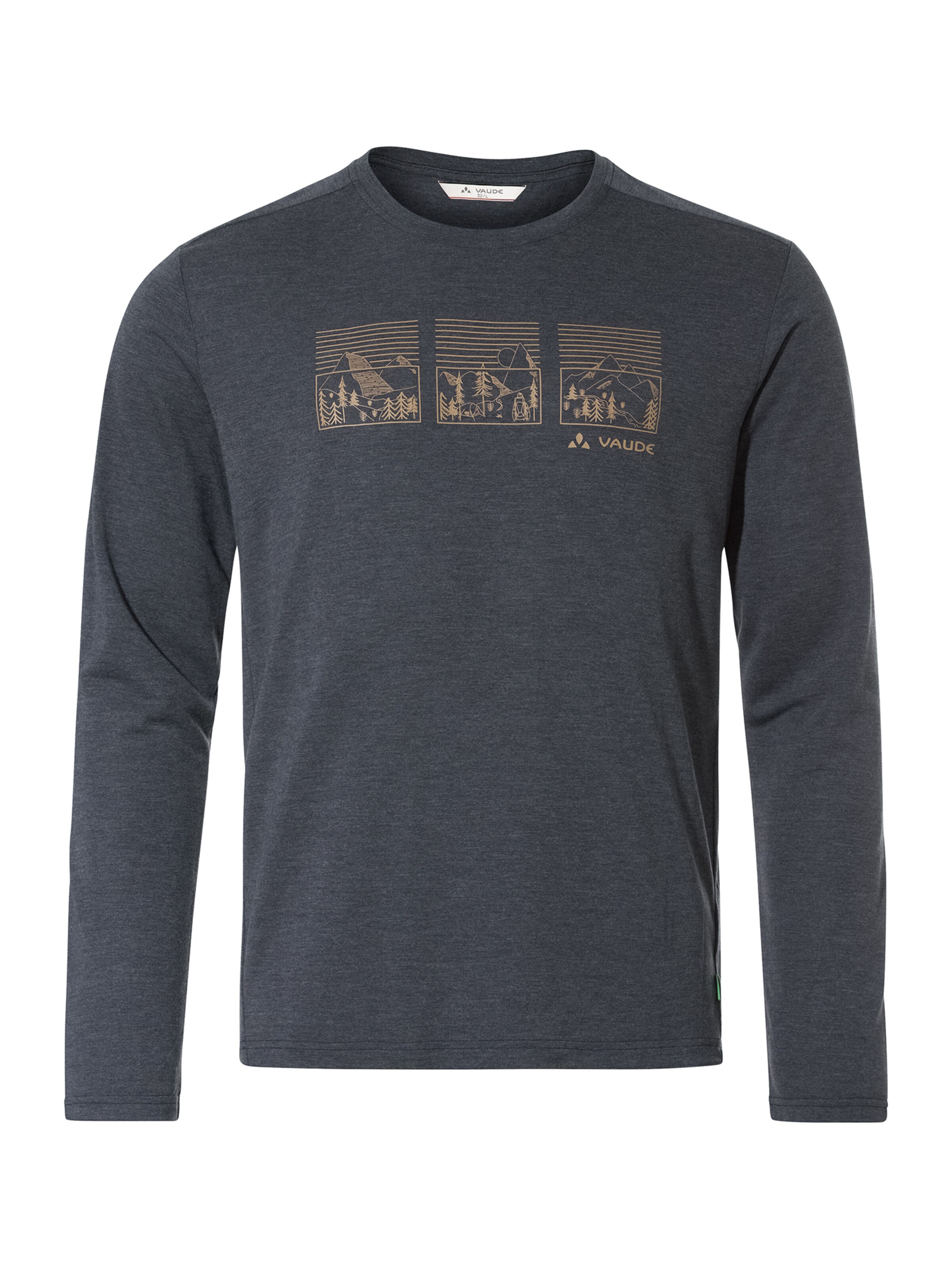 VAUDE Performance shirt 'Rosemoor III' in Grey: front