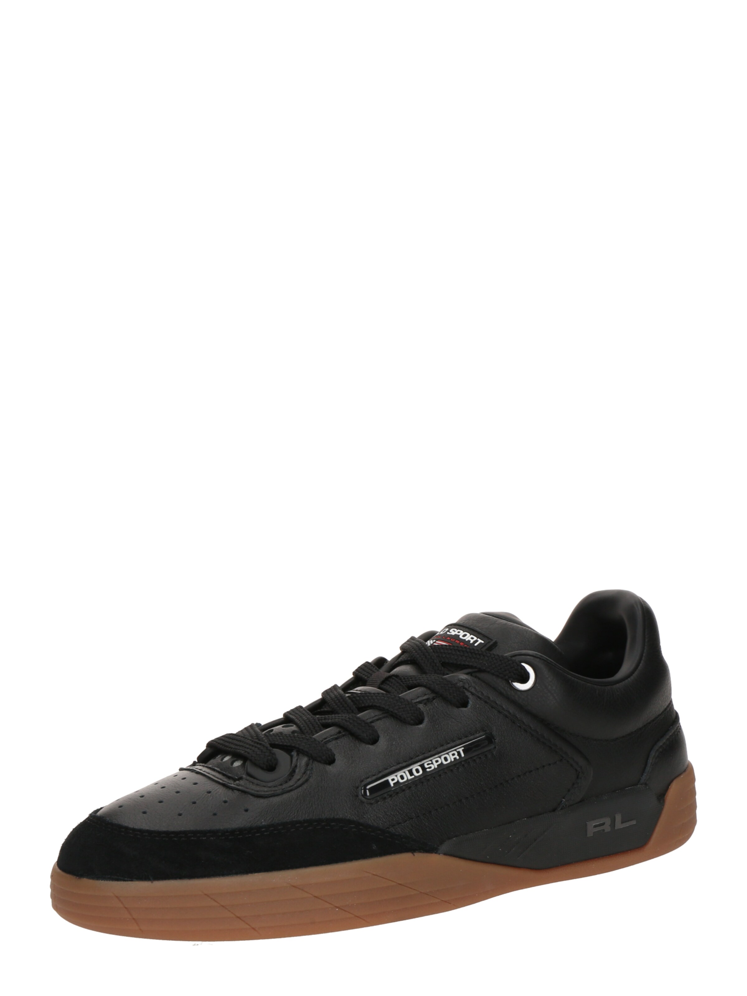 Sneaker bassa di Polo Ralph Lauren in nero: frontale