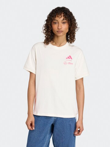 Tricou funcțional 'MERCEDES - AMG PETRONAS FORMULA ONE TEAM' de la ADIDAS PERFORMANCE pe alb: față