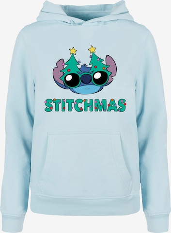 ABSOLUTE CULT Sweatshirt 'Lilo And Stitch - Stitchmas Glasses' in Blue: front