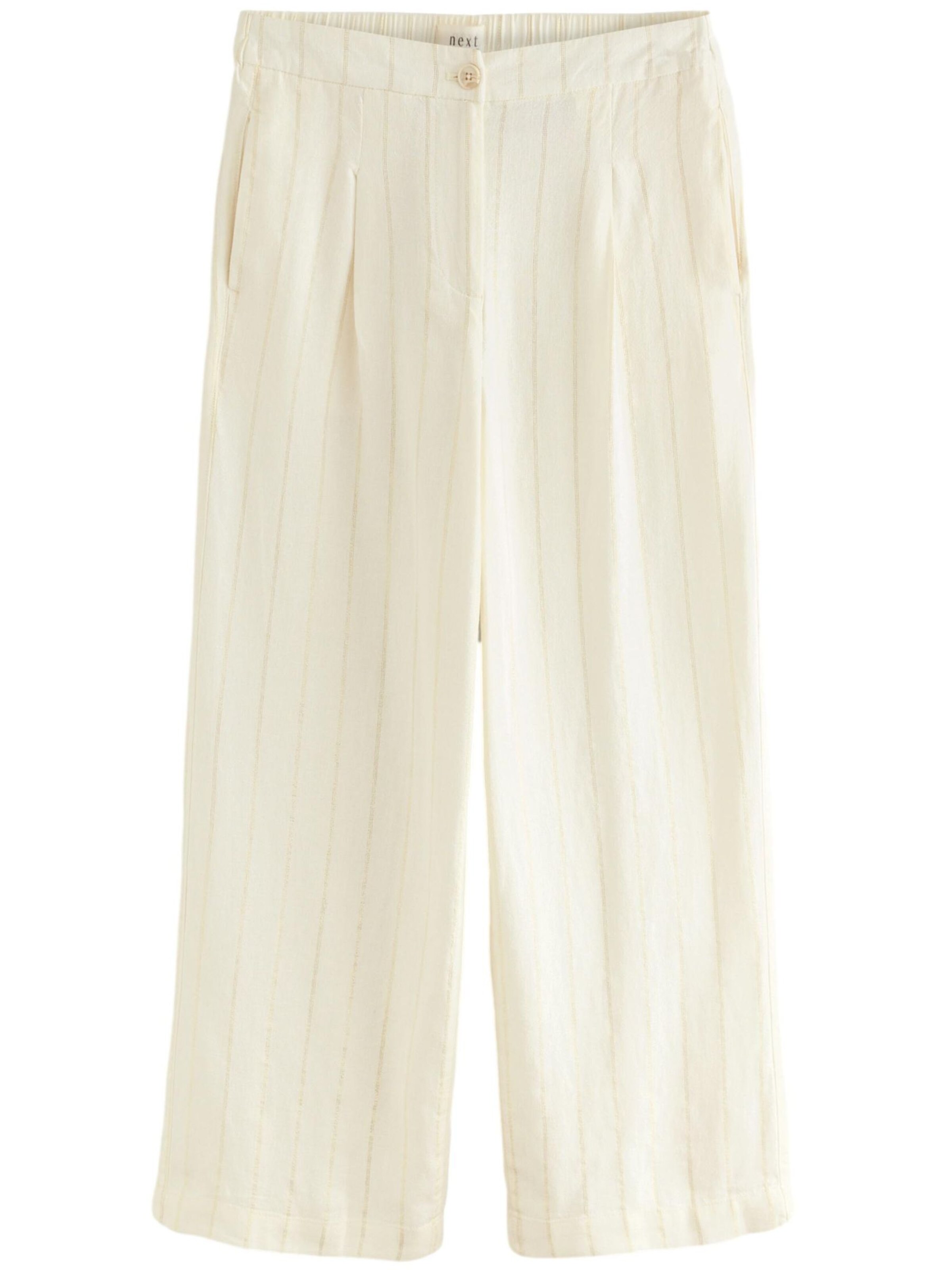 Next Pantalon à pince en nude / blanc, Vue avec produit