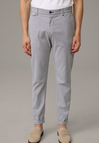 Regular Pantalon chino 'Luc' STRELLSON en bleu : devant