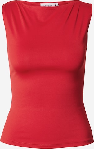 WEEKDAY - Top 'Annie' em vermelho: frente