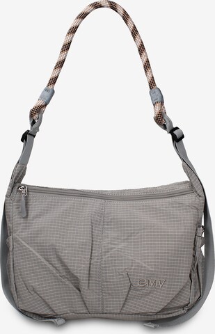 Borsa a spalla 'Borsa a Spalla Donna Gianmarco Venturi Pelle Vegana PU con Zip' di GianMarco Venturi in grigio: frontale