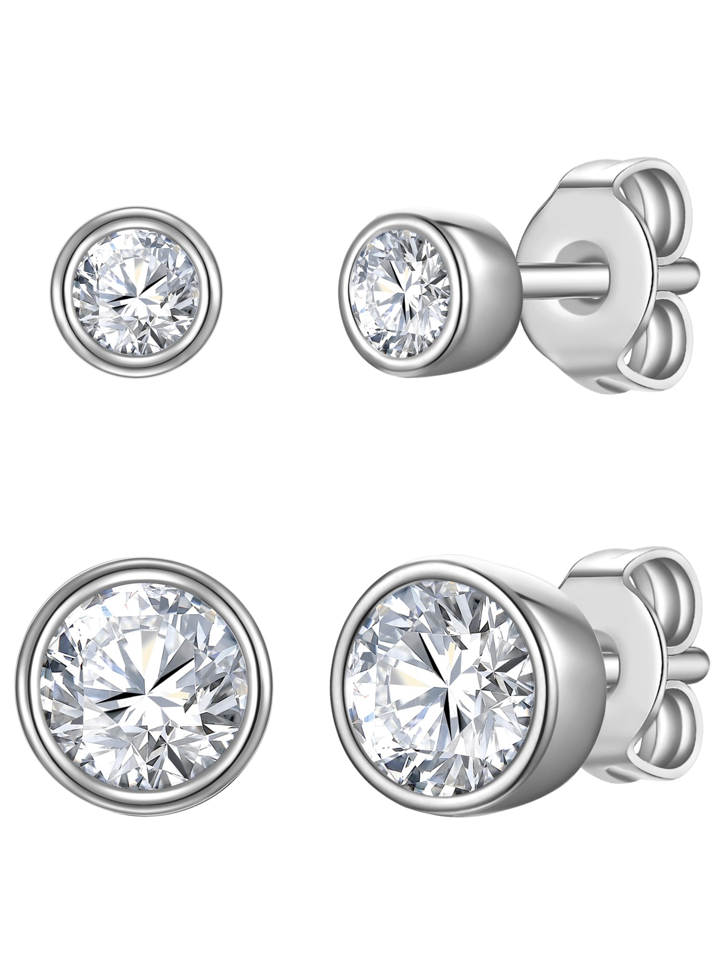 Rafaela Donata Earrings in Silver: front