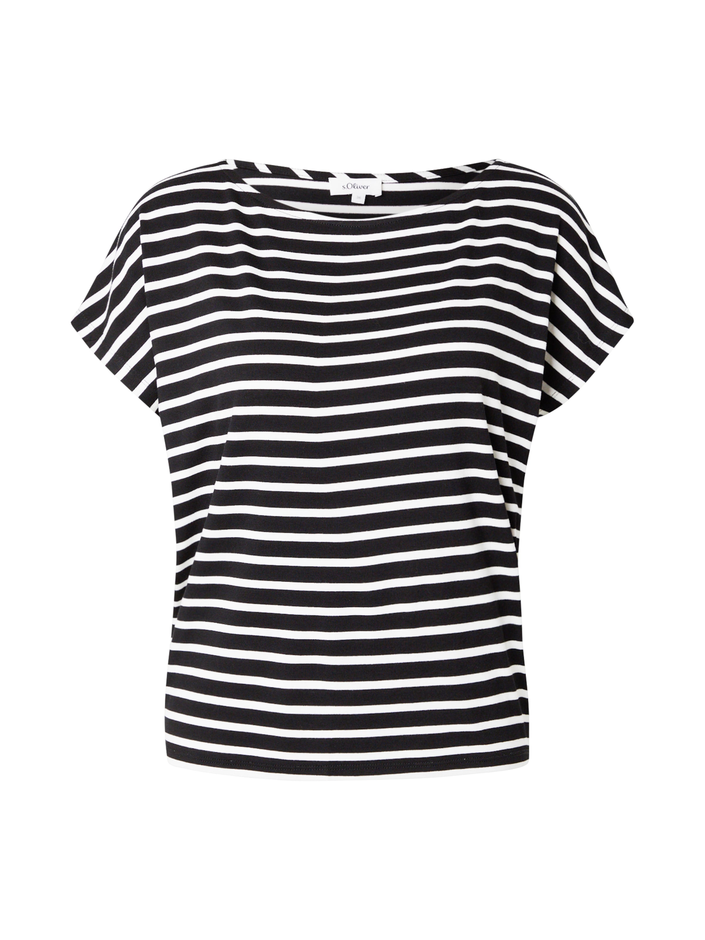 s.Oliver T-Shirt in Schwarz: Vorderseite