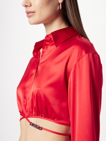 Camicia da donna 'Elsera' di HUGO Red in rosso