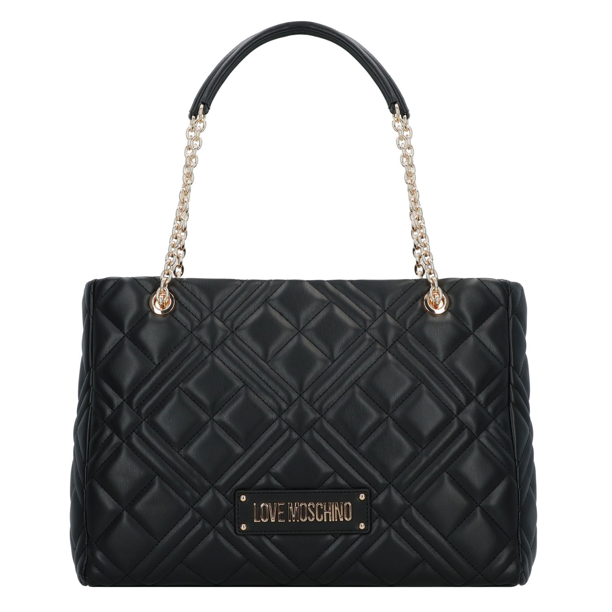 Love Moschino Schoudertas 'Quilted' in Zwart: voorkant