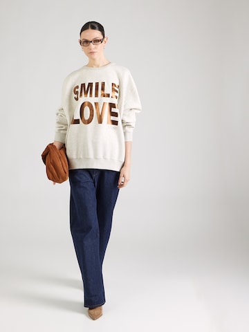 Bluză de molton 'Smile Love' de la 10Days pe gri