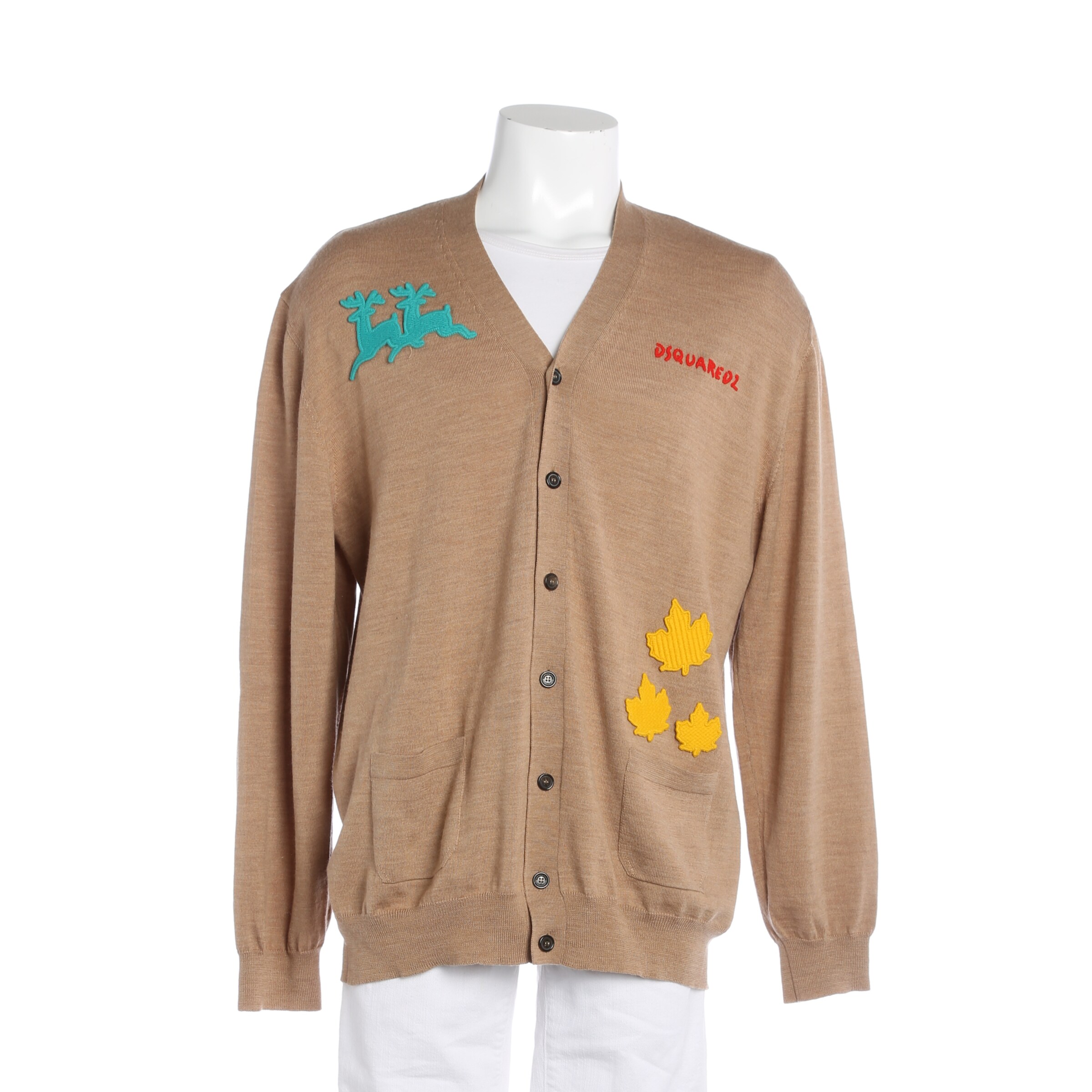 DSQUARED2 Pullover / Strickjacke in XL in camel, Produktansicht