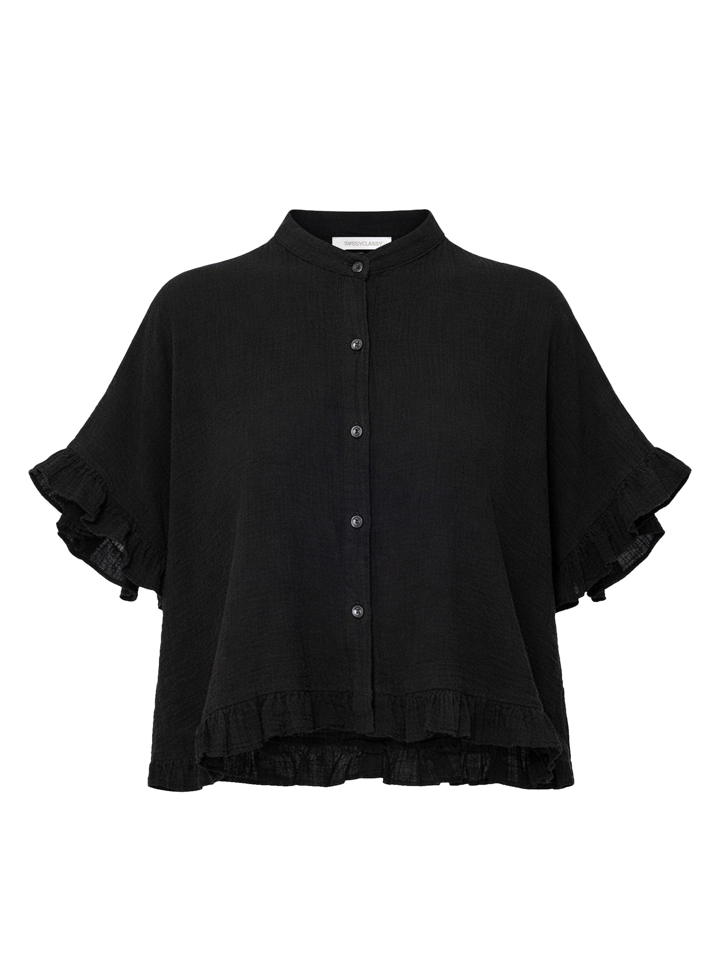 SASSYCLASSY Shirt in Black: front