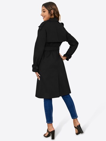 Manteau mi-saison Imily Bela en noir : derrière