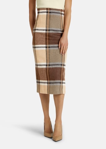 Nicowa Skirt 'Lanowa' in Brown: front