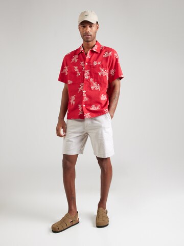 GAP Comfort Fit Πουκάμισο σε κόκκινο