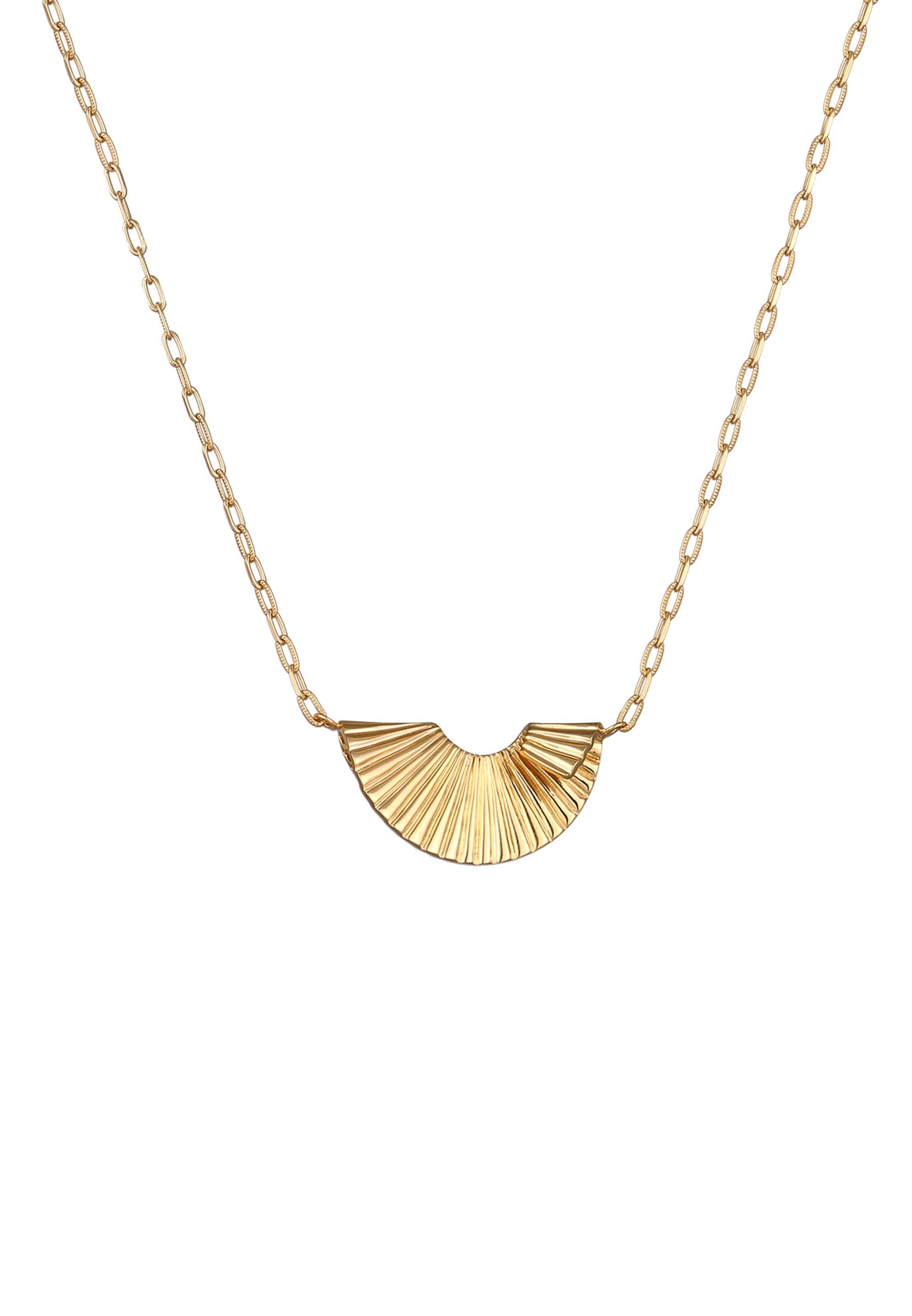 ELLI PREMIUM Ketting 'Organic' in Goud