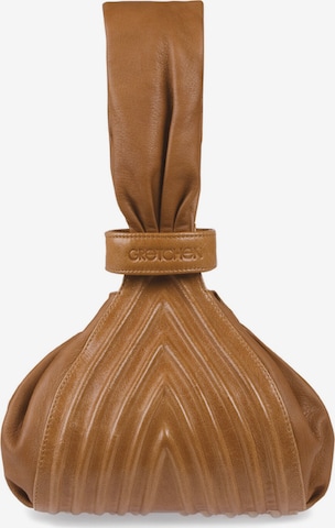 Gretchen Clutch in Brown: front