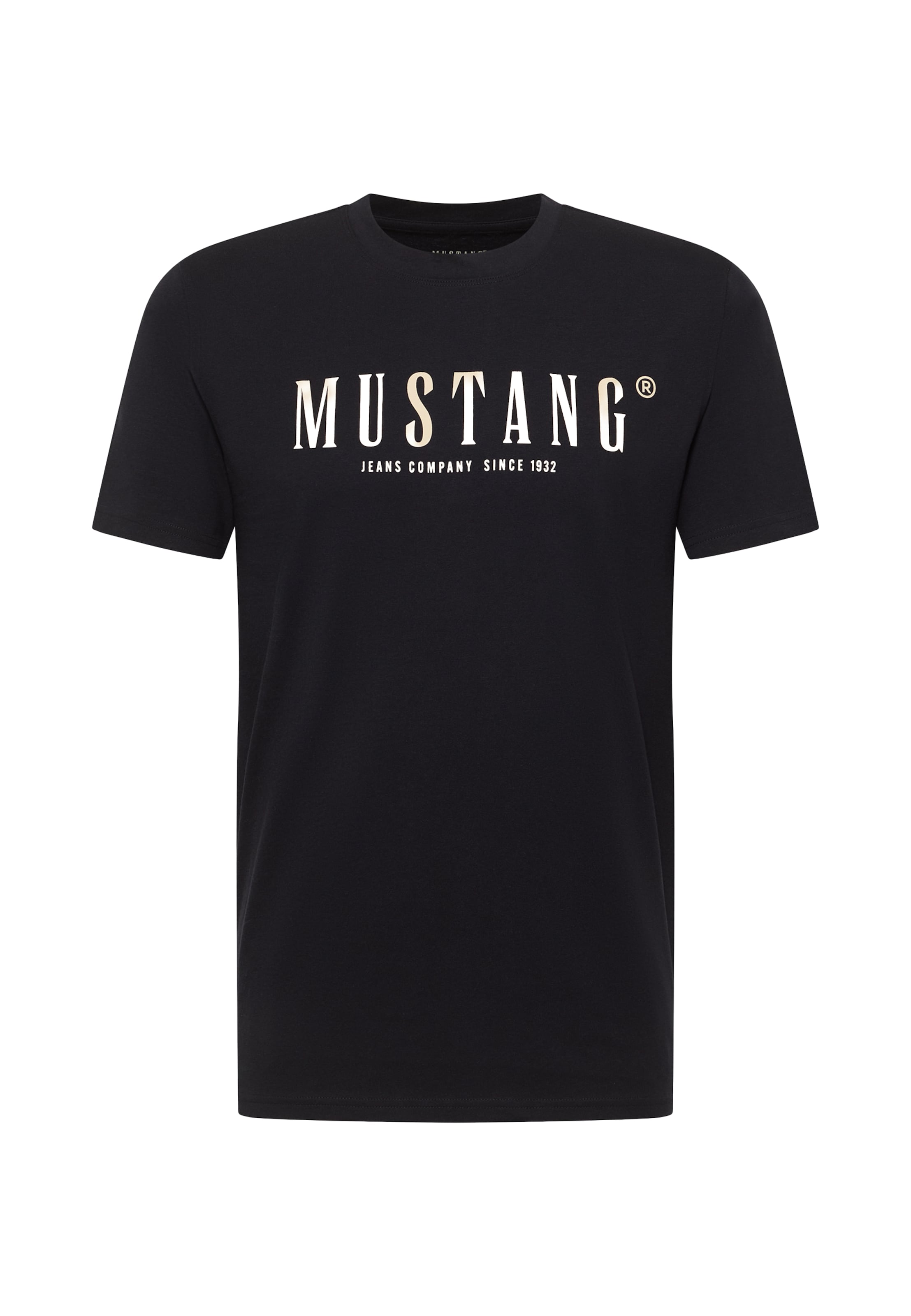 T-Shirt 'Austin' MUSTANG en noir : devant