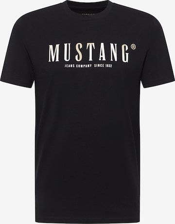 T-Shirt 'Austin' MUSTANG en noir : devant