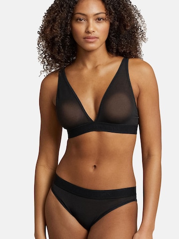 Triangle Soutien-gorge ' UNLINED PLUNGE BRA ' Polo Ralph Lauren en noir : devant