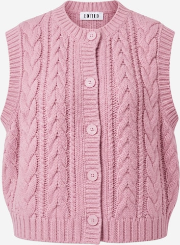 Gilet 'Wedeke' di EDITED in rosa: frontale
