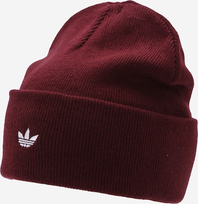 Megzta kepurė 'Adicolor Classic' iš ADIDAS ORIGINALS, spalva – vyno raudona spalva, Prekių apžvalga