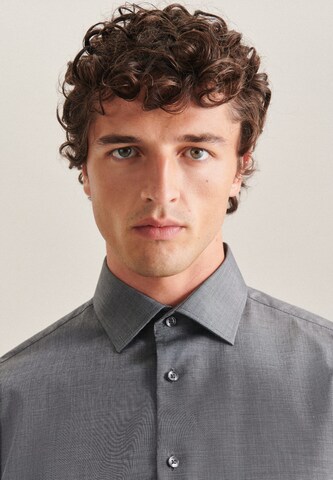 SEIDENSTICKER Slim fit Business Shirt in Grey