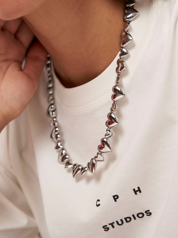 Copenhagen Studios Kette 'Puffy Hearts' in Silber