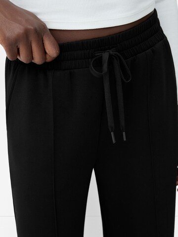 Wide Leg Pantalon Bershka en noir