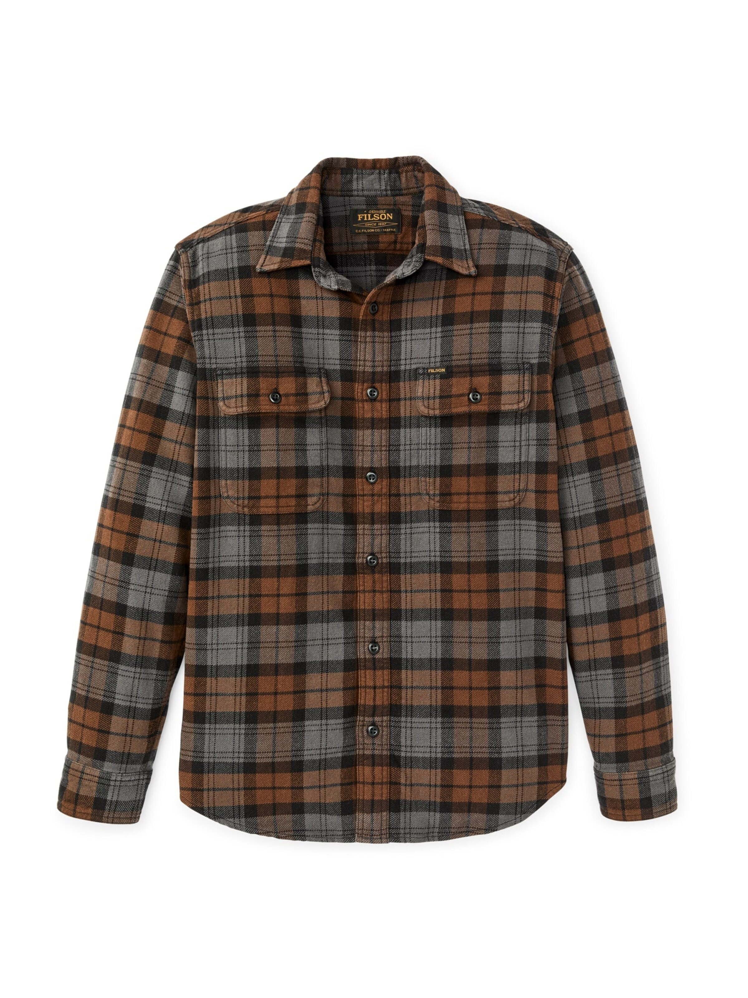 Filson Overhemd in Bruin: voorkant