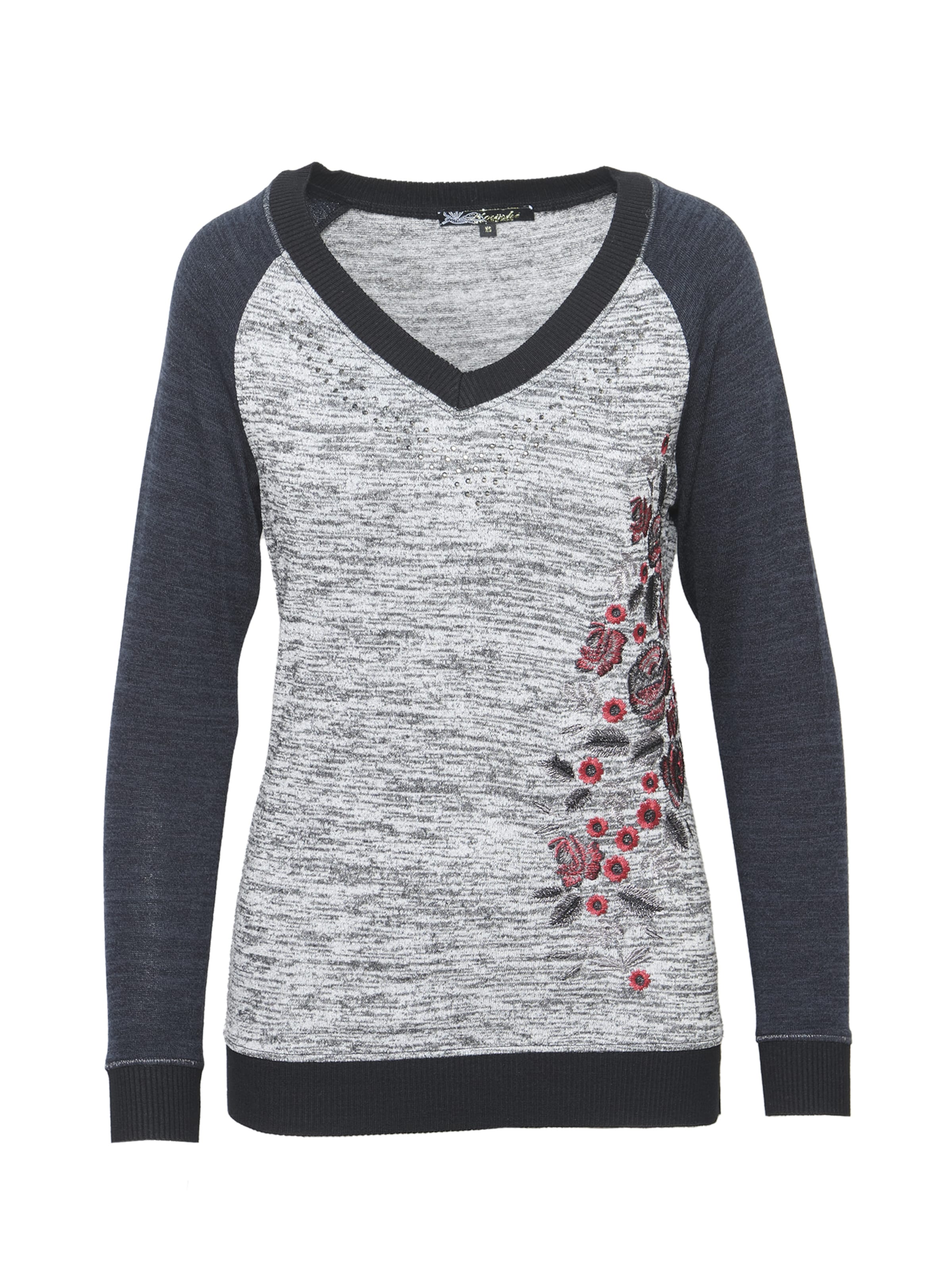 KOROSHI Shirt in Anthracite / Dark grey / Red, Item view