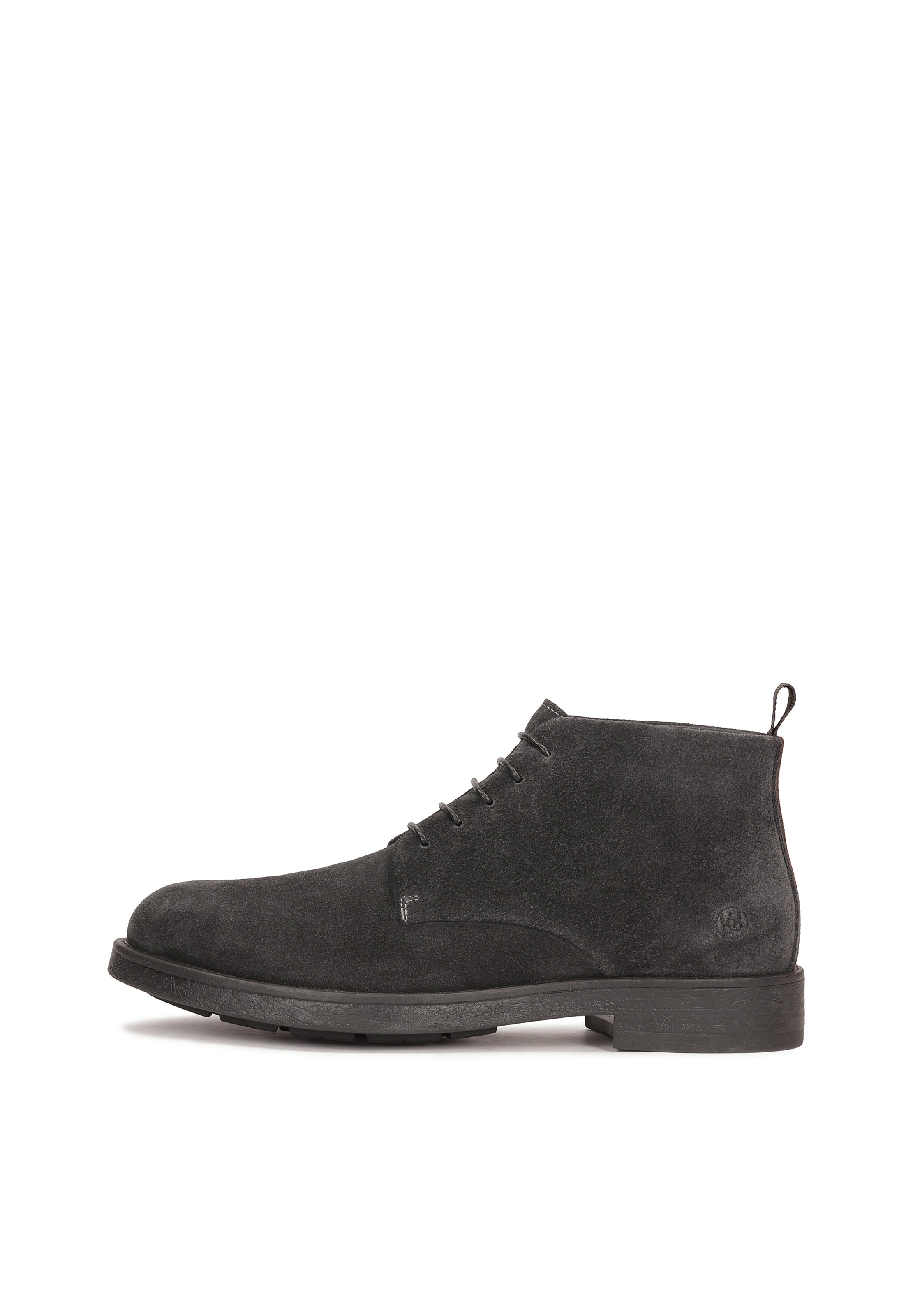 Bocanci cu șireturi de la Kazar pe gri: față