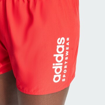 ADIDAS PERFORMANCE Sportbadehose 'Essentials' in Rot