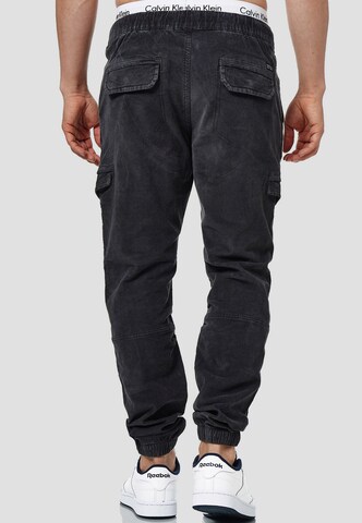 INDICODE JEANS Regular Hose 'Walker' in Schwarz