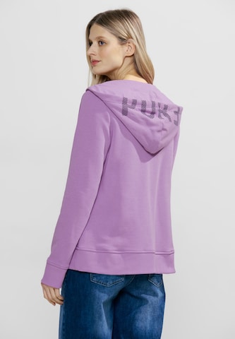 CECIL Zip-Up Hoodie in Purple