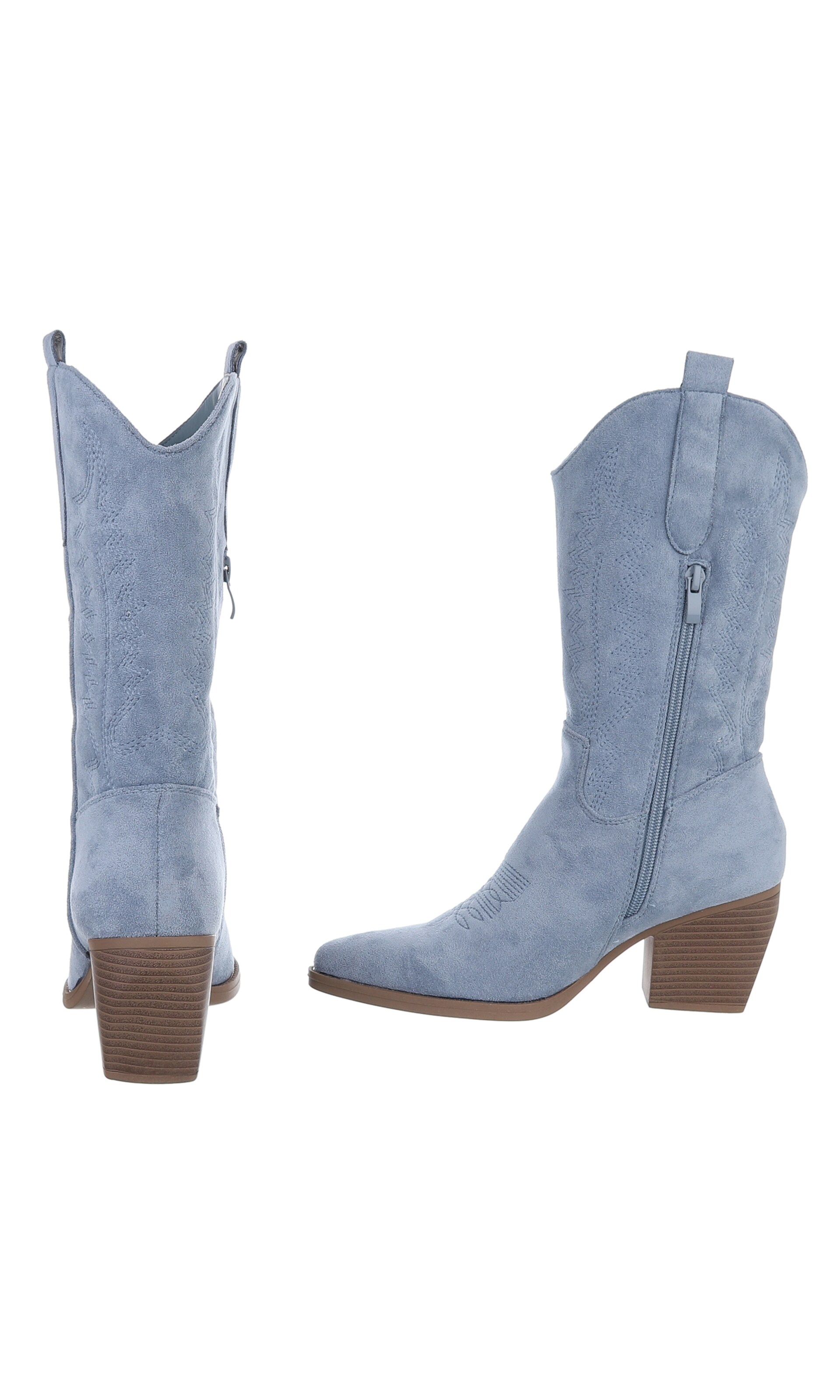 Ital-Design Cowboy Boots in Blue