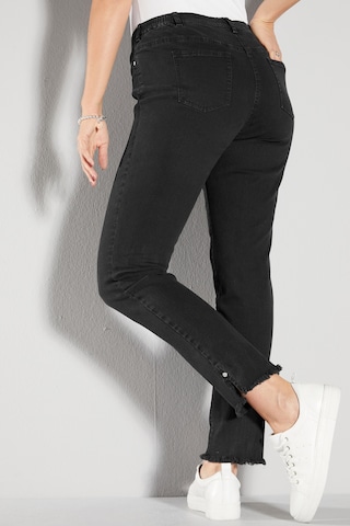 MIAMODA Slimfit Jeans in Zwart