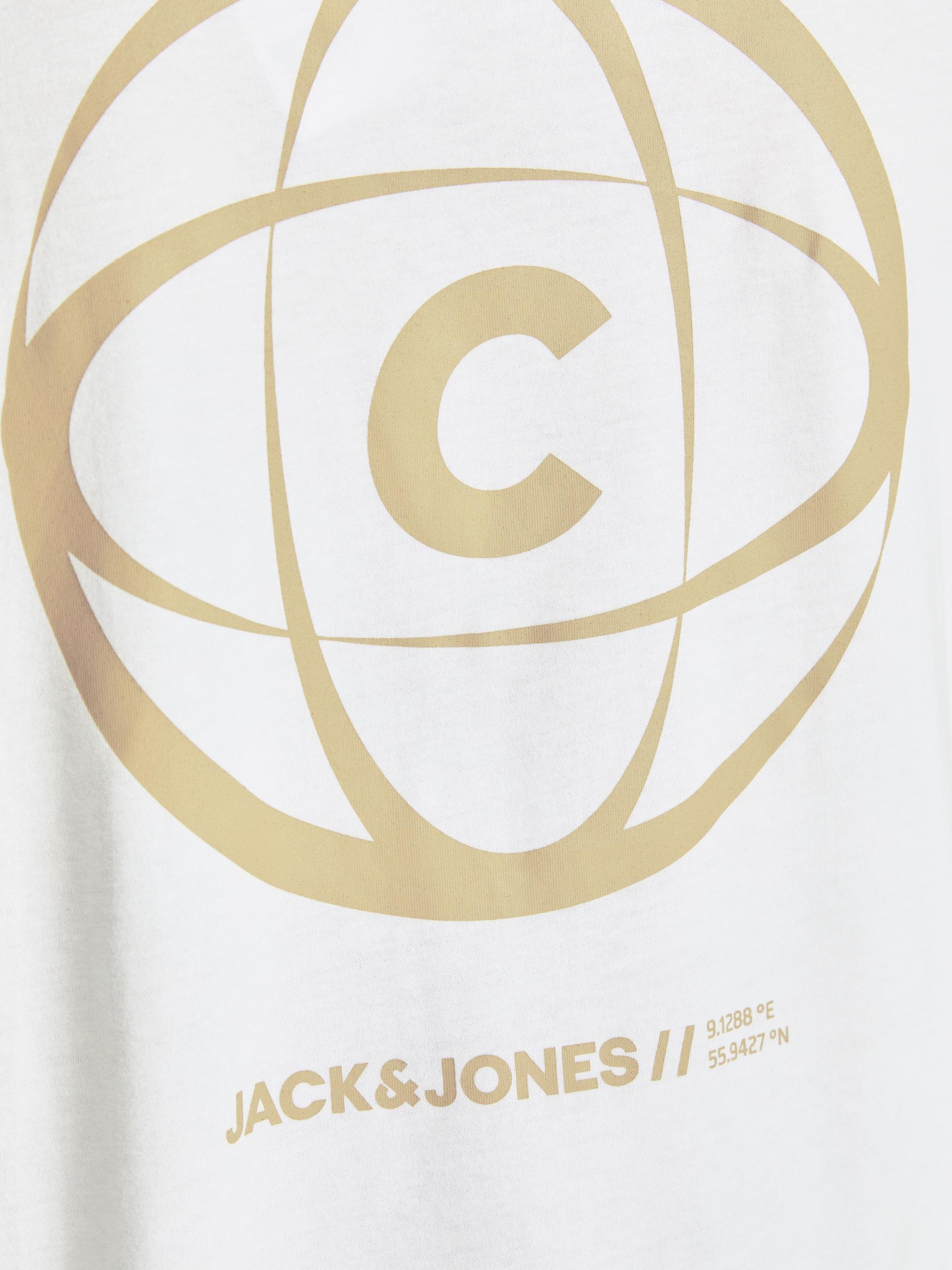 Männer Shirts JACK & JONES T-Shirt 'Globe' in Weiß - UJ31253 Männer Shirts JACK & JONES T-Shirt 'Globe' in Weiß - UJ31253