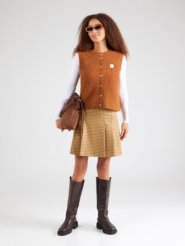 Vestă tricotată 'EAST19MCE24' de la AMERICAN VINTAGE pe maro