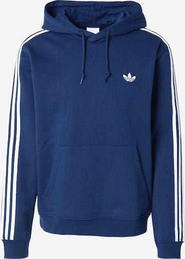 XXL dydžio Megztinis be užsegimo iš ADIDAS ORIGINALS, spalva – tamsiai mėlyna / balta, Prekių apžvalga