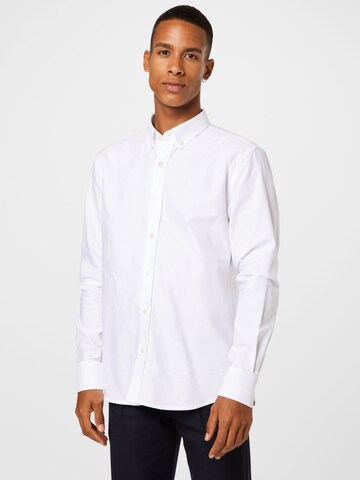 forét Regular fit Button Up Shirt 'LIFE' in White: front