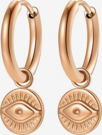Hey Happiness Oorbellen 'Lucky Gaze' in Goud: voorkant