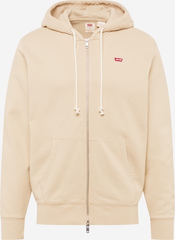 LEVI'S ® Mikina 'Original Zip-Up Hoodie' – béžová: přední strana