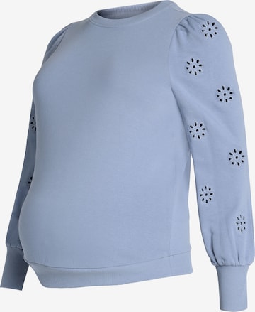 Only MaternitySweater majica 'OLMFEMME' - plava boja: prednji dio