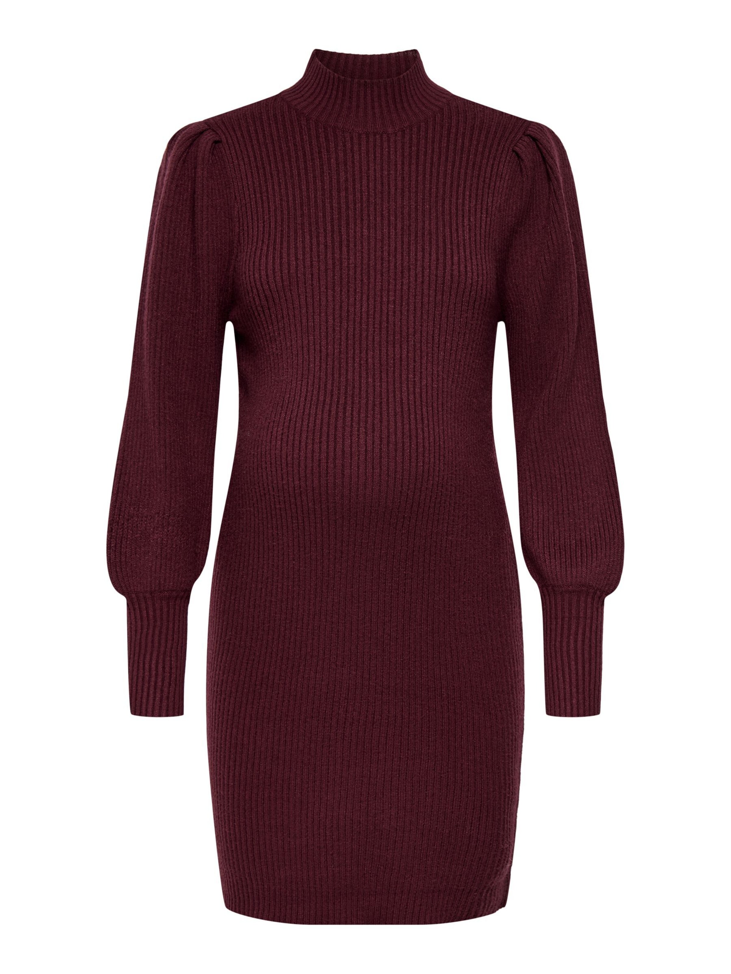 Only Maternity Dress in Red: front