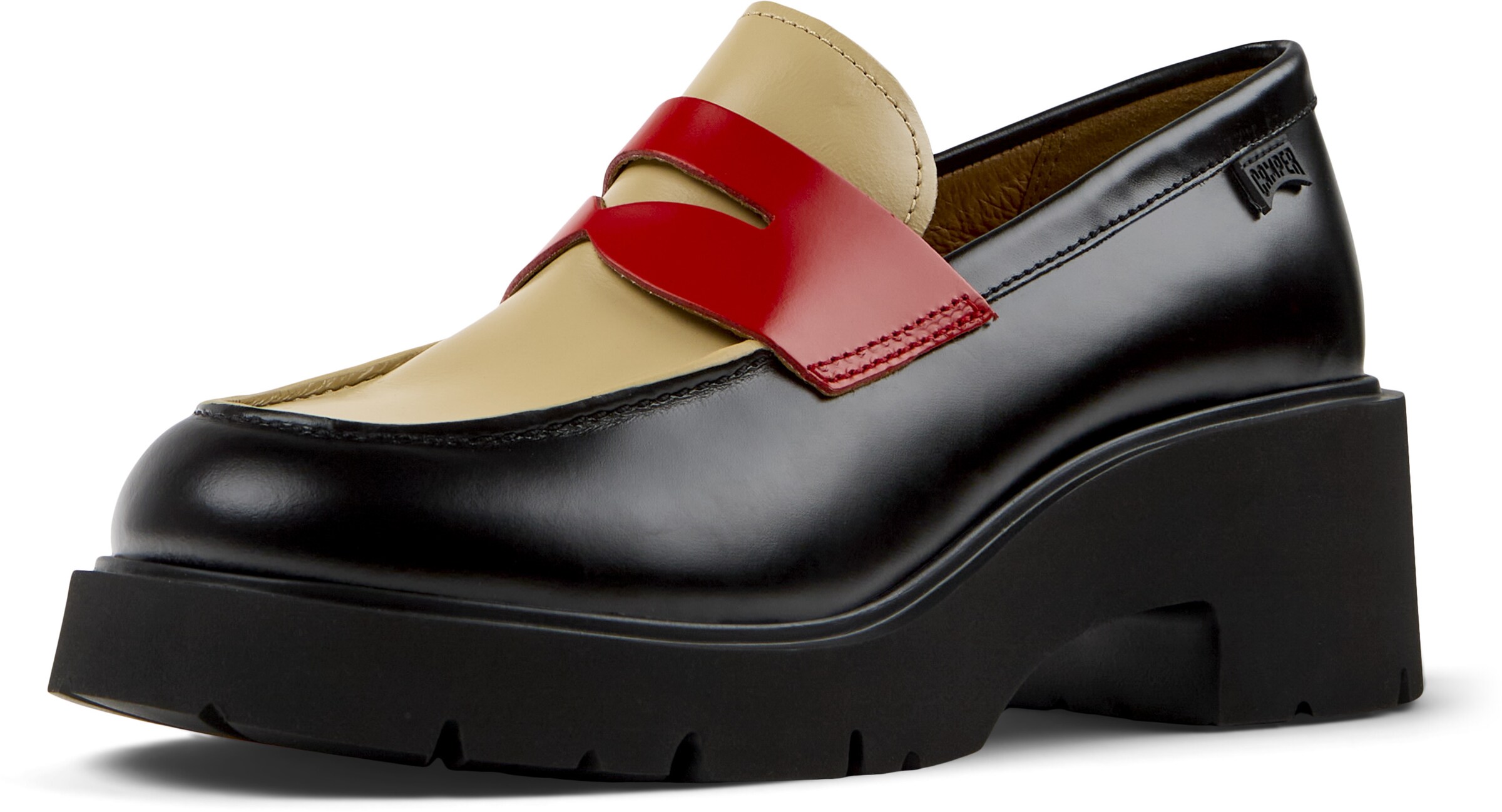 Scarpa stringata 'Milah' di CAMPER in nero: frontale