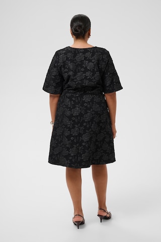 KAFFE CURVE Kleid 'KCCamina' in Schwarz