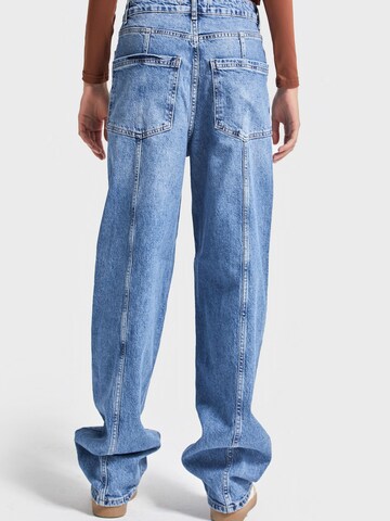IT'S BASIC Loosefit Jeans 'Skater Mid Rise Jeans' in Blauw