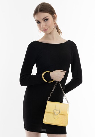 myMo at night - Bolso de hombro en amarillo: frente