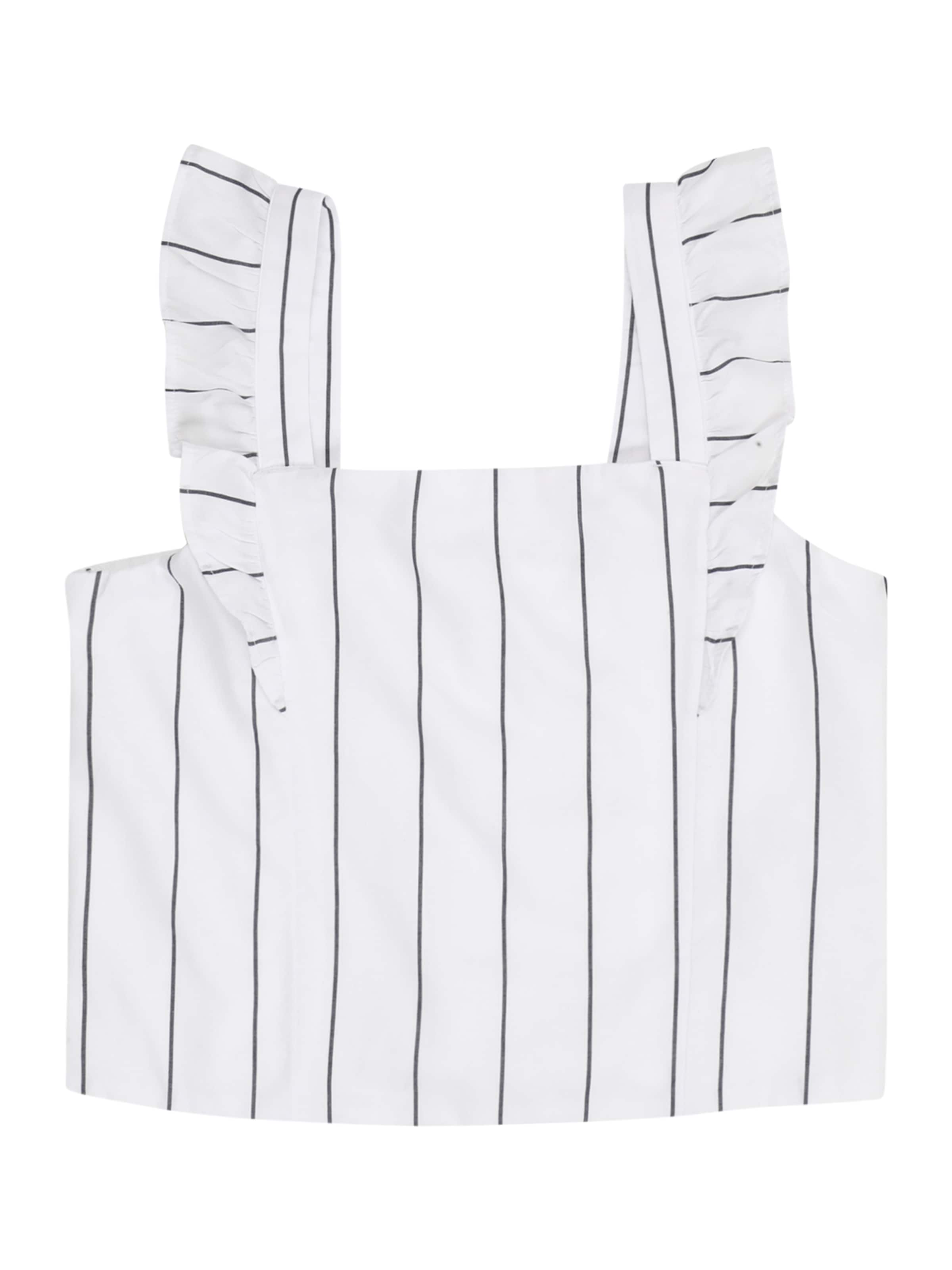 Abercrombie & Fitch Top | bela barva: sprednja stran