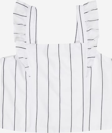 balta Abercrombie & Fitch Palaidinė be rankovių: priekis